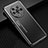 Luxury Aluminum Metal Back Cover and Silicone Frame Case JL2 for Huawei Honor Magic4 5G Black