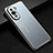 Luxury Aluminum Metal Back Cover and Silicone Frame Case JL2 for Huawei Nova 10 Blue