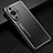 Luxury Aluminum Metal Back Cover and Silicone Frame Case JL2 for Huawei Nova 11 Black