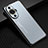 Luxury Aluminum Metal Back Cover and Silicone Frame Case JL2 for Huawei Nova 11 Ultra Blue