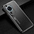 Luxury Aluminum Metal Back Cover and Silicone Frame Case JL2 for Huawei P60 Art Black