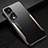 Luxury Aluminum Metal Back Cover and Silicone Frame Case JL3 for Huawei Honor 70 Pro+ Plus 5G Gold