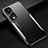 Luxury Aluminum Metal Back Cover and Silicone Frame Case JL3 for Huawei Honor 70 Pro+ Plus 5G Silver