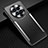 Luxury Aluminum Metal Back Cover and Silicone Frame Case JL3 for Huawei Mate 50 Silver