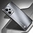 Luxury Aluminum Metal Back Cover and Silicone Frame Case JS1 for Xiaomi Poco X5 5G Silver