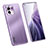 Luxury Aluminum Metal Back Cover and Silicone Frame Case M02 for Xiaomi Mi 11 Lite 5G NE Purple