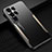 Luxury Aluminum Metal Back Cover and Silicone Frame Case M03 for Samsung Galaxy S24 Ultra 5G