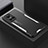 Luxury Aluminum Metal Back Cover and Silicone Frame Case PB1 for Realme GT Neo3 5G Silver