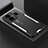 Luxury Aluminum Metal Back Cover and Silicone Frame Case PB1 for Realme GT Neo6 5G Silver