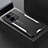 Luxury Aluminum Metal Back Cover and Silicone Frame Case PB1 for Vivo T1 5G Silver