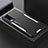 Luxury Aluminum Metal Back Cover and Silicone Frame Case PB1 for Vivo V21e 5G Silver