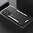 Luxury Aluminum Metal Back Cover and Silicone Frame Case PB1 for Vivo Y76 5G Silver