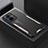 Luxury Aluminum Metal Back Cover and Silicone Frame Case PB1 for Vivo Y77e t1 Gold