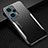 Luxury Aluminum Metal Back Cover and Silicone Frame Case PB1 for Xiaomi Redmi Note 12 Turbo 5G Silver