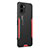 Luxury Aluminum Metal Back Cover and Silicone Frame Case PB2 for Vivo Y32t Red