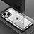 Luxury Aluminum Metal Back Cover and Silicone Frame Case QC1 for Apple iPhone 13