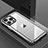 Luxury Aluminum Metal Back Cover and Silicone Frame Case QC1 for Apple iPhone 13 Pro