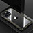 Luxury Aluminum Metal Back Cover and Silicone Frame Case QC1 for Apple iPhone 13 Pro Max Black