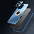 Luxury Aluminum Metal Back Cover and Silicone Frame Case with Mag-Safe Magnetic JL1 for Apple iPhone 14