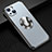 Luxury Aluminum Metal Back Cover and Silicone Frame Case with Mag-Safe Magnetic JL2 for Apple iPhone 14