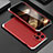 Luxury Aluminum Metal Cover Case 360 Degrees for Apple iPhone 15 Pro Max Silver and Red