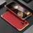 Luxury Aluminum Metal Cover Case 360 Degrees for Apple iPhone 16 Pro Gold and Red