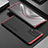 Luxury Aluminum Metal Cover Case 360 Degrees for Huawei Honor V40 5G Red and Black