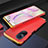 Luxury Aluminum Metal Cover Case 360 Degrees for Huawei Nova 9 SE Gold and Red