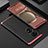 Luxury Aluminum Metal Cover Case 360 Degrees for Huawei P50 Pro Red and Black