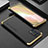 Luxury Aluminum Metal Cover Case 360 Degrees for Oppo K9 5G Gold and Black