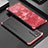 Luxury Aluminum Metal Cover Case 360 Degrees for Oppo Reno6 5G Red and Black