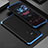 Luxury Aluminum Metal Cover Case 360 Degrees for Vivo V23 5G Blue and Black