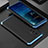 Luxury Aluminum Metal Cover Case 360 Degrees for Vivo X70 5G Blue and Black