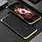 Luxury Aluminum Metal Cover Case 360 Degrees for Vivo X70 5G Gold and Black