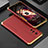 Luxury Aluminum Metal Cover Case 360 Degrees for Vivo X70 5G Gold and Red