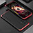 Luxury Aluminum Metal Cover Case 360 Degrees for Vivo X70 5G Red and Black