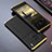 Luxury Aluminum Metal Cover Case 360 Degrees for Vivo X90 5G Gold and Black