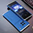 Luxury Aluminum Metal Cover Case 360 Degrees for Vivo X90 5G Silver and Blue