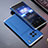 Luxury Aluminum Metal Cover Case 360 Degrees for Vivo X90 Pro 5G Silver and Blue