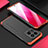 Luxury Aluminum Metal Cover Case 360 Degrees for Xiaomi Mi 14 5G Red and Black