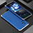 Luxury Aluminum Metal Cover Case 360 Degrees for Xiaomi Redmi K40S 5G Silver and Blue