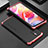 Luxury Aluminum Metal Cover Case 360 Degrees for Xiaomi Redmi Note 10 JE 5G Red and Black