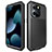 Luxury Aluminum Metal Cover Case 360 Degrees HJ1 for Apple iPhone 13 Pro Black