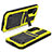 Luxury Aluminum Metal Cover Case 360 Degrees M01 for Samsung Galaxy S21 FE 5G Yellow
