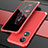 Luxury Aluminum Metal Cover Case 360 Degrees P01 for Huawei P50 Red