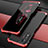 Luxury Aluminum Metal Cover Case 360 Degrees P01 for Xiaomi Poco X4 NFC Red and Black