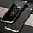 Luxury Aluminum Metal Cover Case 360 Degrees P01 for Xiaomi Redmi Note 9 5G Gold and Black