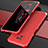 Luxury Aluminum Metal Cover Case 360 Degrees P01 for Xiaomi Redmi Note 9 5G Red