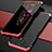 Luxury Aluminum Metal Cover Case 360 Degrees P01 for Xiaomi Redmi Note 9T 5G Red and Black
