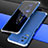 Luxury Aluminum Metal Cover Case 360 Degrees P02 for Xiaomi Redmi K50 Pro 5G Silver and Blue